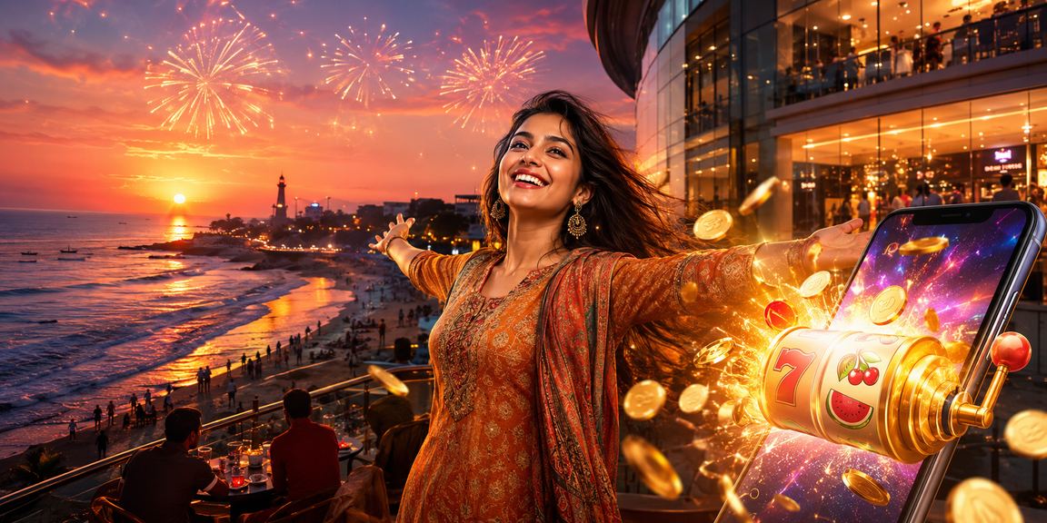 চট্টগ্রামে সমুদ্র সৈকতের পাশে স্লট গেম উপভোগ করছেন এক ব্যবহারকারী